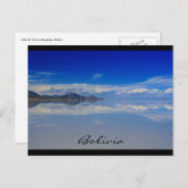 bolivia van zoutpleinen briefkaart (Voorkant / Achterkant)