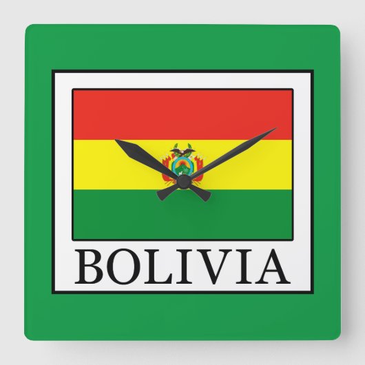 Bolivia Vierkante Klok (Voorkant)
