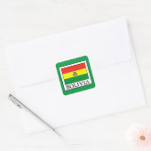 Bolivia Vierkante Sticker (Envelop)