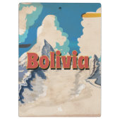 Bolivia Vintage Reisposter Klembord (Achterkant)