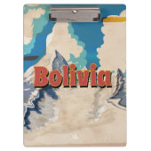 Bolivia Vintage Reisposter Klembord (Voorkant)