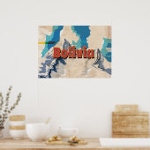 Bolivia Vintage Travel Poster (Keuken)
