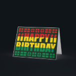 Bolivia Vlag Birthday Card Kaart<br><div class="desc">Het ontwerp op deze wereldvlag verjaardagskaart omvat de woorden 'Happy Birthday' die uit de vlag van Bolivia worden gemarkeerd. Stuur speciale Boliviaanse groeten naar vrienden die het internationale gebaar zullen waarderen.
© 2011 FlagAndMap| Ontwerp van tekenmerken</div>