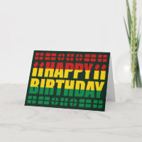 Bolivia Vlag Birthday Card