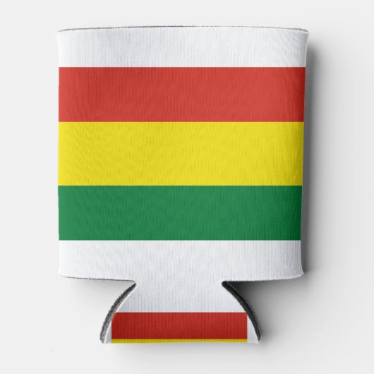 Bolivia vlag blikjeskoeler (Voorkant)