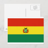 Bolivia vlag BO Briefkaart (Voorkant / Achterkant)