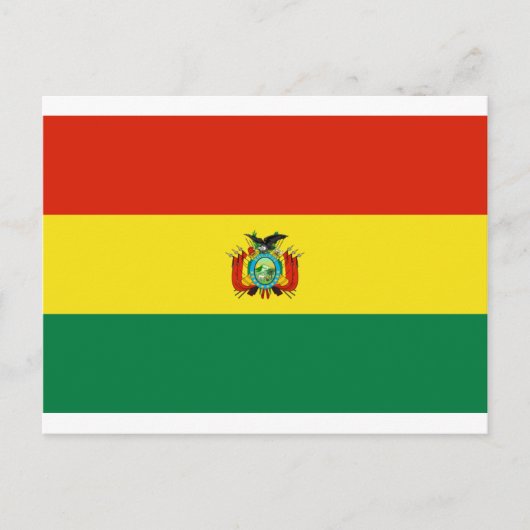 Bolivia vlag BO Briefkaart (Voorkant)