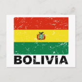 Bolivia  vlag briefkaart (Voorkant)
