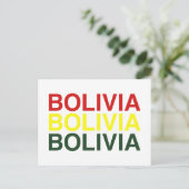 BOLIVIA vlag Briefkaart (Staand voorkant)