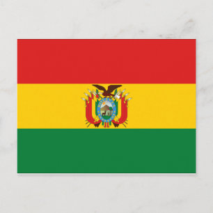 Bolivia vlag briefkaart
