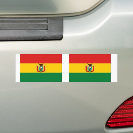Bolivia vlag bumpersticker (Op auto)