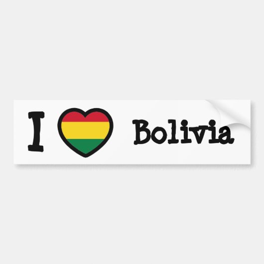 Bolivia vlag bumpersticker (Voorkant)