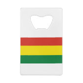 Bolivia vlag creditkaart flessenopener (Achterkant)