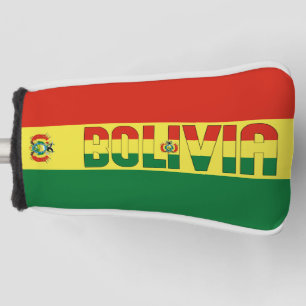 Bolivia Vlag: een prachtig patriottisch Golfkopje Golfheadcover