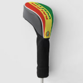 Bolivia Vlag: een prachtig patriottisch Golfkopje  Golfheadcover (Schuin)