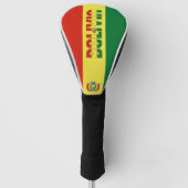 Bolivia Vlag: een prachtig patriottisch Golfkopje  Golfheadcover (Voorkant)