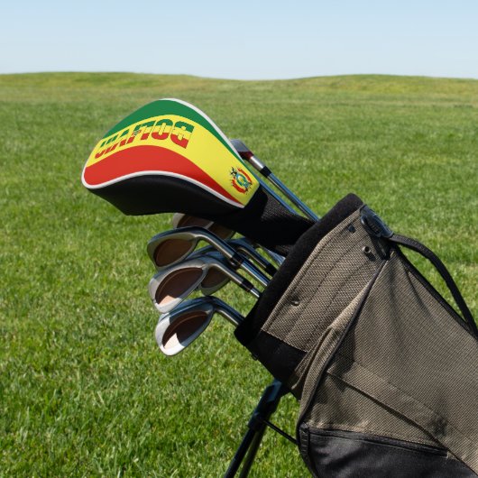 Bolivia Vlag: een prachtig patriottisch Golfkopje  Golfheadcover (Insitu)