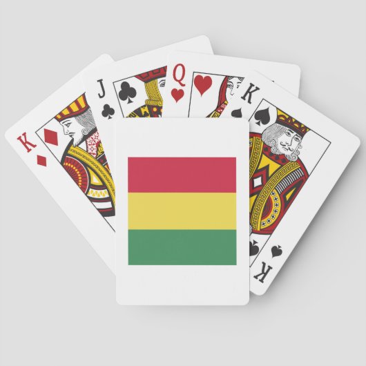 Bolivia Vlag Embleem Pokerkaarten (Achterkant)
