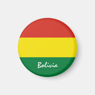 Bolivia vlag en Zuid-Amerika - sport- en sportfans Magneet