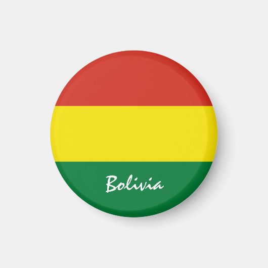 Bolivia vlag en Zuid-Amerika - sport- en sportfans Magneet (Voorkant)