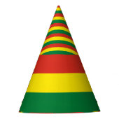 Bolivia vlag feesthoedjes (Voorkant)