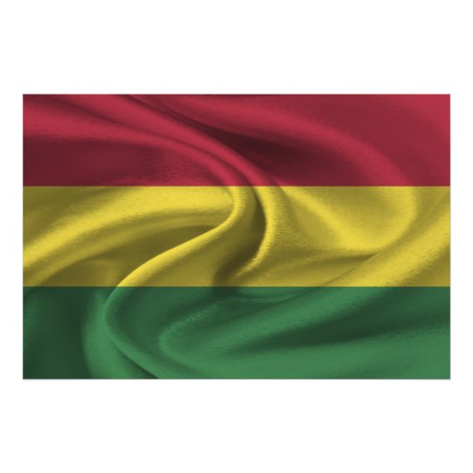 Bolivia vlag foto afdruk (Voorkant)