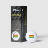 Bolivia vlag golfballen (Verpakking)