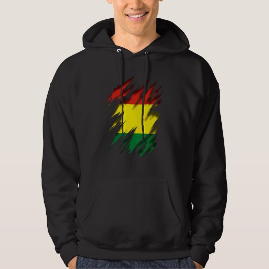 Bolivia vlag hoodie (Voorkant)