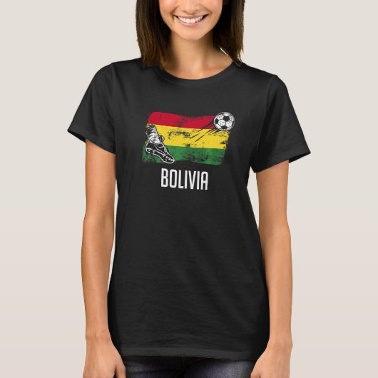 Bolivia Vlag Jersey Boliviaans voetbalteam Bolivia T-shirt (Voorkant)
