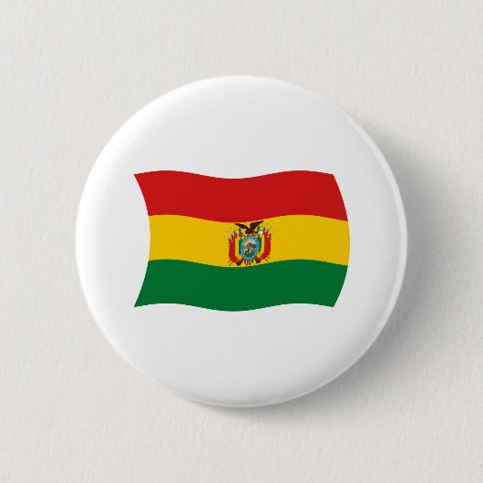 Bolivia Vlag Knop Ronde Button 5,7 Cm (Voorkant)