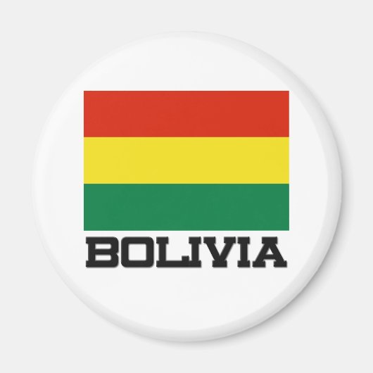 Bolivia vlag magneet (Voorkant)