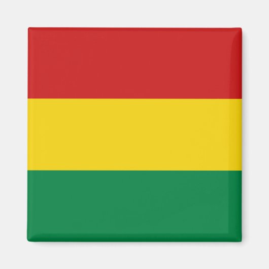 Bolivia Vlag Magnet (Voorkant)