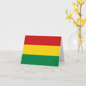 Bolivia Vlag Notitiekaart (Gele Bloem)