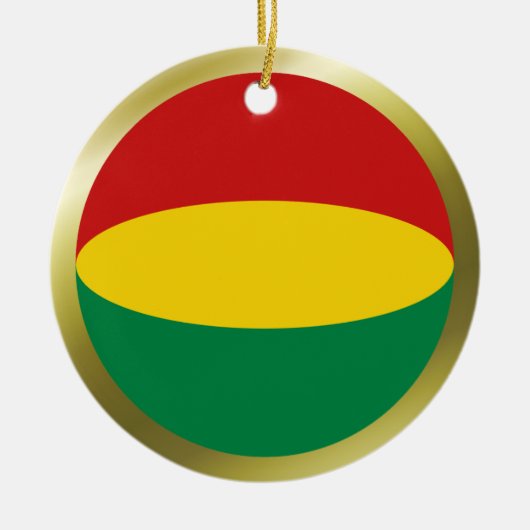 Bolivia Vlag Ornament (Voorkant)