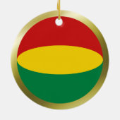 Bolivia Vlag Ornament (Achterkant)