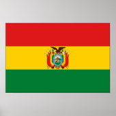 Bolivia vlag poster (Voorkant)
