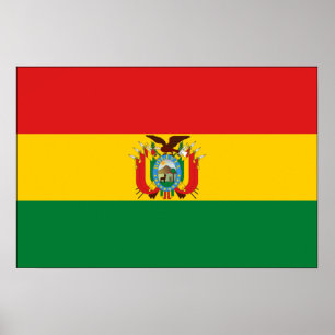 Bolivia vlag poster