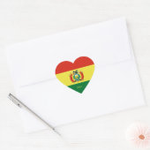 Bolivia Vlag Prachtig Patriottisch Hart Sticker (Envelop)