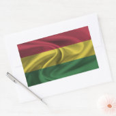 Bolivia vlag rechthoekige sticker (Envelop)
