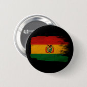Bolivia vlag ronde button 5,7 cm (Voorkant /achterkant)