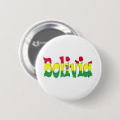 Bolivia vlag ronde button 5,7 cm (Voorkant /achterkant)