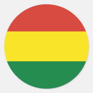 Bolivia vlag ronde sticker