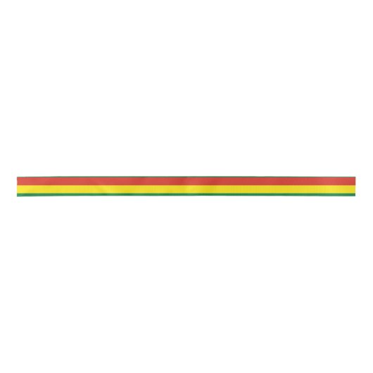 Bolivia vlag satijnen lint (Voorkant)