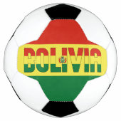 Bolivia Vlag Schattig Patriottisch Voetbal (Voorkant)