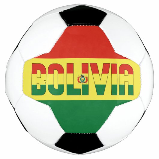 Bolivia Vlag Schattig Patriottisch Voetbal (Voorkant)