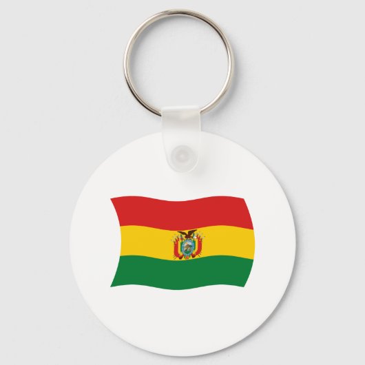 Bolivia Vlag Sleutelhanger (Voorkant)