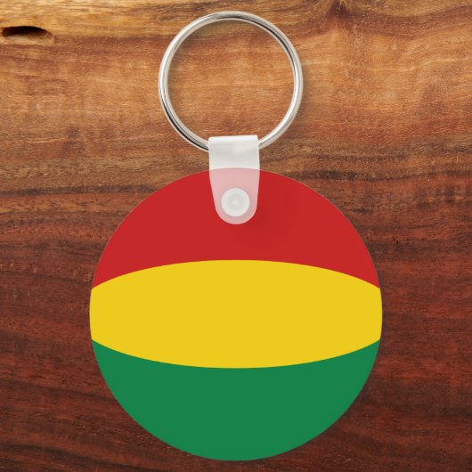Bolivia Vlag Sleutelhanger (Voorkant)
