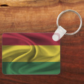 Bolivia Vlag Sleutelhanger (Voorkant)