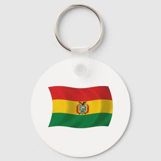 Bolivia Vlag Sleutelhanger (Voorkant)