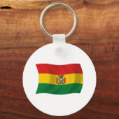 Bolivia Vlag Sleutelhanger (Voorkant)